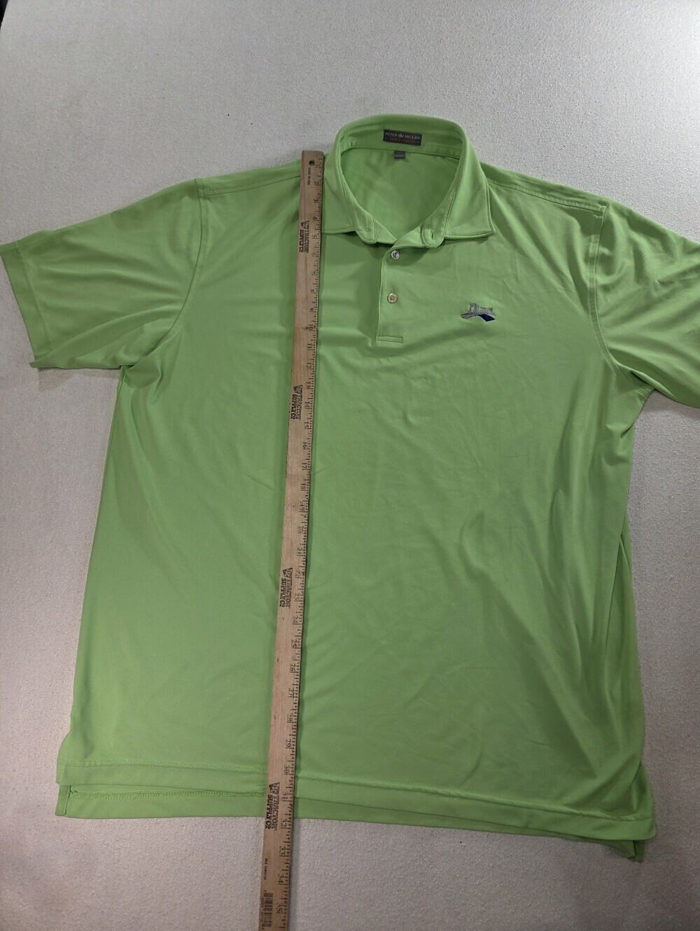 Peter Millar Summer Comfort Green Polo XL Bridge Logo - Picture 5 of 7